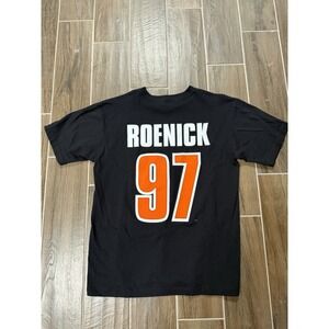 Vintage Majestic Philadelphia Flyers Roenick 97 T Shirt Mens Large Black NHL